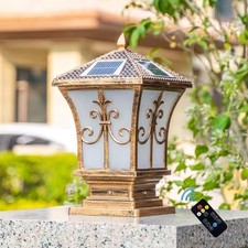 Vintage Solar Pillar Light