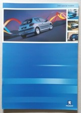 Peugeot 206 Special Models Brochure 2001 - XSi Quicksilver Roland Garros GTi