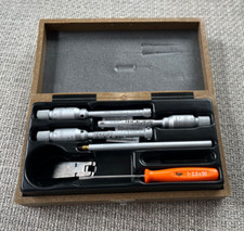 Tesa  8-12mm set Intrimik Inside Bore Gage Micrometer Set 3 Pieces Perfect