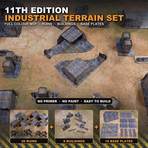 Industrial terrain set full - terrain,