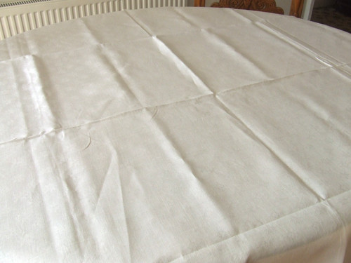 Vintage white linen damask - vintage,