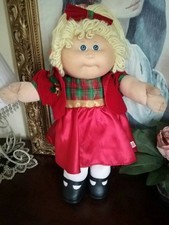 CHRISTMAS CABBAGE PATCH KID CABBAGE PATCH DOLL 1985 HM 1 BLONDE HAIR BLUE EYES