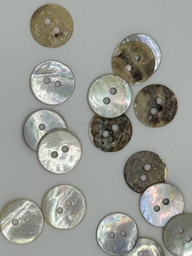 Mother pearl buttons - pearl, bag