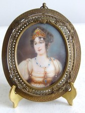 Antique miniature portrait - antique,