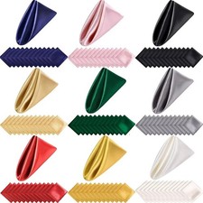 10Pcs 30x30cm Satin Napkin Washable Dinner Napkins Table Napkins Party Supplies