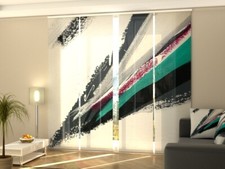 Vertical Blinds for Panoramic Windows, any sizes - Abstract Drawing on Canvas