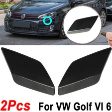 For VW Golf MK6 2008-2013 Front Bumper Headlight Washer Jet Spray Cover Caps
