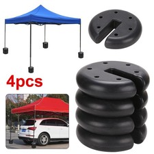 4 pcs Outdoor Canopy Tent Leg Weights Anchor Stand Heavy Duty Gazebo Discs Base