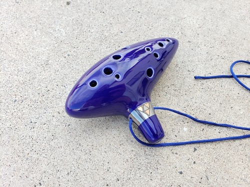 Blue zelda ocarina time - ocarina,