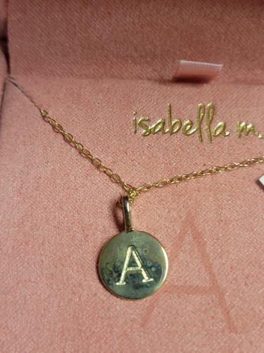 Isabella initial silver - isabella, "a"