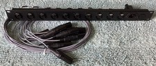 Rack Panel / Audio / 1U 19” / 10x Female XLR Inputs to tails / Tested / Working