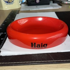 VINTAGE HAIG OVAL RED ASHTRAY, no maker marks . (No 4)