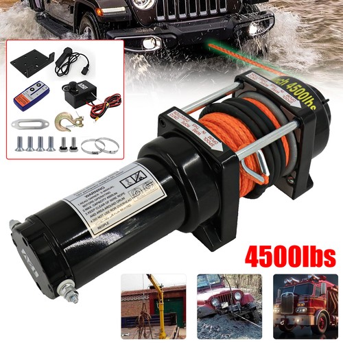 Electric winch 4500lbs 12v - electric,
