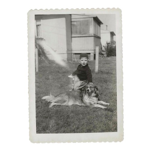 Vintage snapshot photo - photo, child