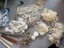 Joblot kit Macrame rope yarn wool copper chrome hanging poles 