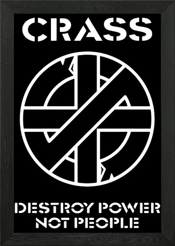 Crass framed wall art poster - wall,