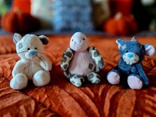 Set of 3 mini plush toys russ