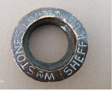 Antique Brewery Brass Beer Cask Barrel Bung Tap Collar Stones Sheffield