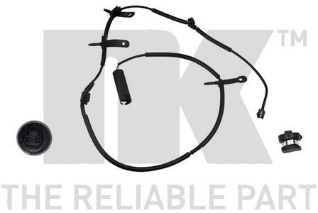 Rear brake pad warning - rear,