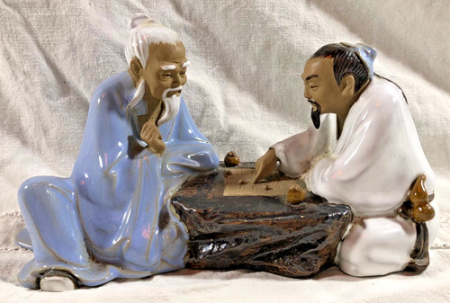 Vintage chinese mud men - mud,