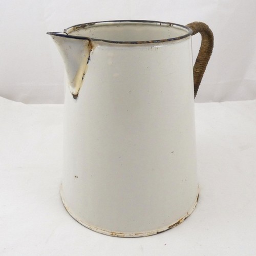 Enamel metal jug pitcher - enamel,
