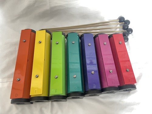 Rainbow chime bars note - chime, 7-note