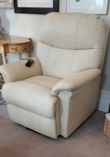 Drive Medical LTD faux leather chair cream great condition 