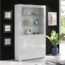 White Display Cabinet Modern