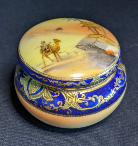 Noritake desert scene man on - noritake,
