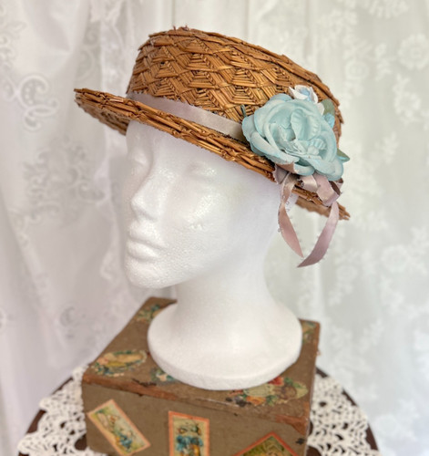 Vintage 40s straw hat - vintage, hat,