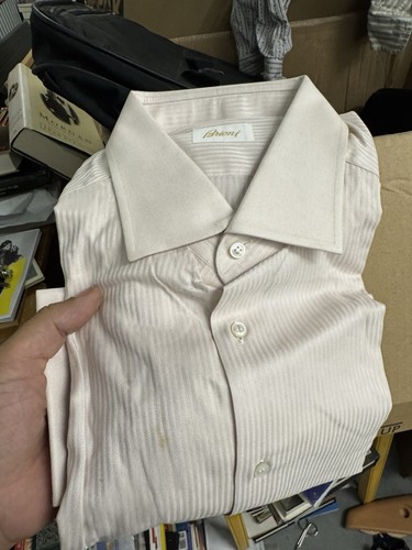New brioni dress white shirt - brioni,