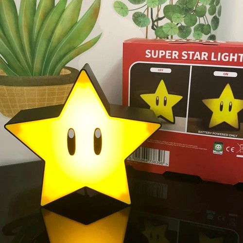 Super mario star - super, led