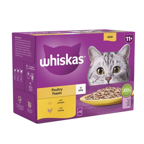 144 85g whiskas poultry - 144,