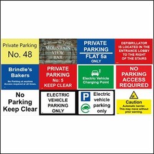 Custom Parking Signs Design