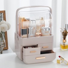 Dressing Table Makeup Storage Box Desktop Cosmetic Organizer Drawer Tidy Case UK
