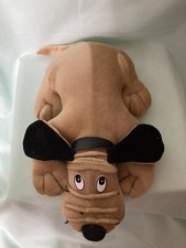 NOVELTY DOG DOOR STOP, FABRIC WITH GRAVEL FILLING FOR WEIGHT