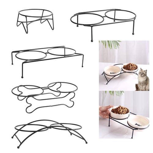 Raised food bowls stand - , water