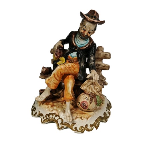 Authentic capodimonte tramp - tramp, on