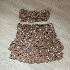 Missguided brown floral tube