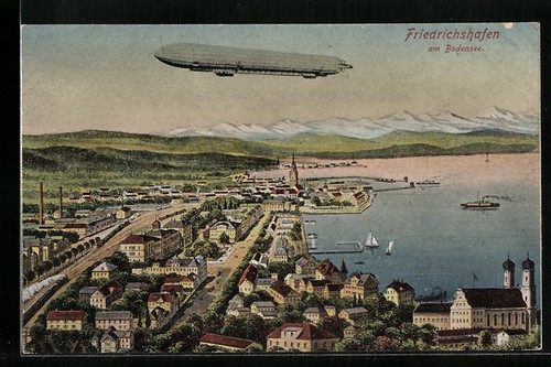 Postcard friedrichshafen - postcard,