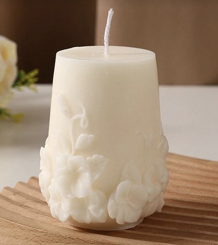 Wicker vase candle soap - candle, /
