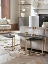 NEXT Black Evie Oak Effect