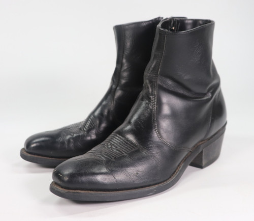 Vtg laredo black leather - vtg,