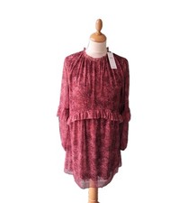 M&S Red Mini Dress Floaty Long