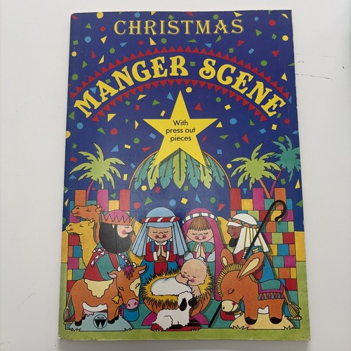 Christmas manger scene with - manger,