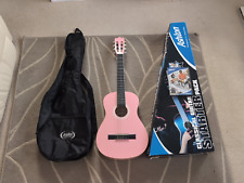 Ashton Acoustic 6 String Guitar Starter Pack - 1/2 size - pink - new CG12PK