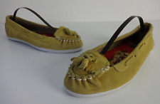 Amy Winehouse Limited Edition FRED PERRY Suede Leather Flat Pumps Size 5 Brown