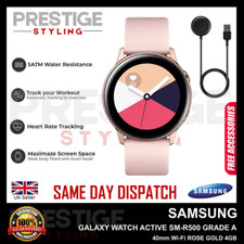 SAMSUNG Galaxy Watch Active SM-R500 Smart Watch 40mm Rose Gold Grade A+CHARGR