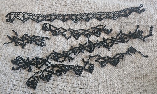 Victorian antique edging dress - victorian,