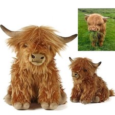 Cuddly Living Nature Highland Cow Soft Toy Kid Stuffed Teddy Plush Doll Toy